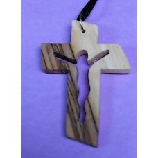 Wood  Crucifix on Cord